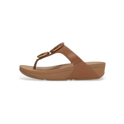 Fitflop für Damen. A4T-C15 Braune Lulu-Sandalen mit marmoriertem Zehensteg (36), Leder, 1 bis 3 cm, Keine, Lässig Fitflop für Damen. A4T-C15 Braune Lulu-Sandalen mit marmoriertem Zehensteg (36), Leder, 1 bis 3 cm, Keine, Lässig
