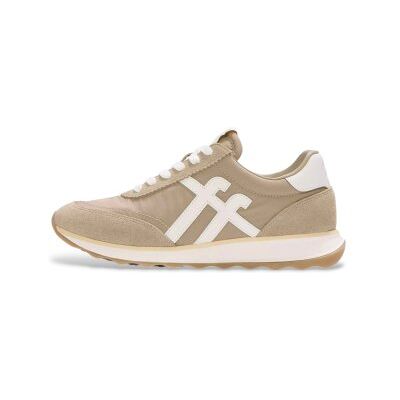 Fitflop für Damen. A5P-E08 Retro-Q beige pirl Turnschuhe (36), Leder, Wohnung, Schnürsenkel, Lässig Fitflop für Damen. A5P-E08 Retro-Q beige pirl Turnschuhe (36), Leder, Wohnung, Schnürsenkel, Lässig