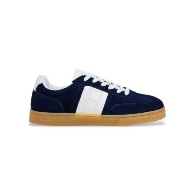 Hackett London für Herren. HMS200056 Harper Hendon Leder Sneakers navy (46), Wohnung, Schnürsenkel, Lässig Hackett London für Herren. HMS200056 Harper Hendon Leder Sneakers navy (46), Wohnung, Schnürsenkel, Lässig