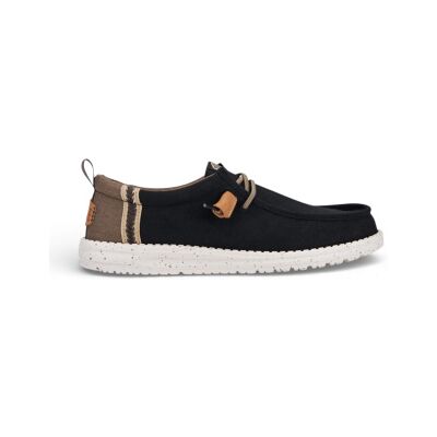 HeyDude für Herren. HD43086 Turnschuhe Wally Craft Leinen schwarz (40), Stoff, Wohnung, Schnürsenkel, Lässig HeyDude für Herren. HD43086 Turnschuhe Wally Craft Leinen schwarz (40), Stoff, Wohnung, Schnürsenkel, Lässig