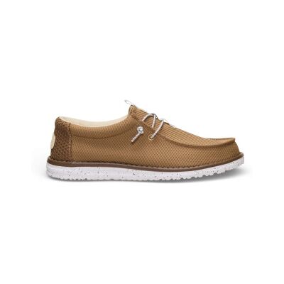 HeyDude für Herren. HD45301 Turnschuhe Wally Mesh Neutrals braun (40), Stoff, Wohnung, Schnürsenkel, Lässig HeyDude für Herren. HD45301 Turnschuhe Wally Mesh Neutrals braun (40), Stoff, Wohnung, Schnürsenkel, Lässig