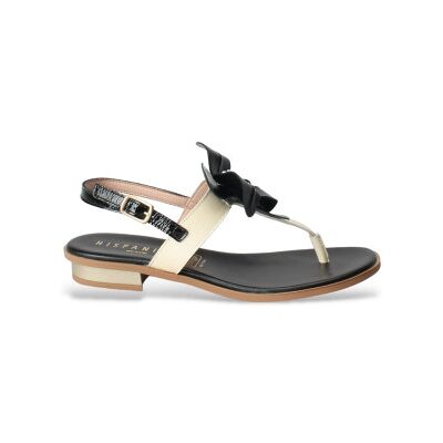 Hispanitas für Damen. CHV243434 Off-white Ibiza Sandalen (42), Leder, Schwarz, Wohnung, Schnalle, Lässig, Party Hispanitas für Damen. CHV243434 Off-white Ibiza Sandalen (42), Leder, Schwarz, Wohnung, Schnalle, Lässig, Party