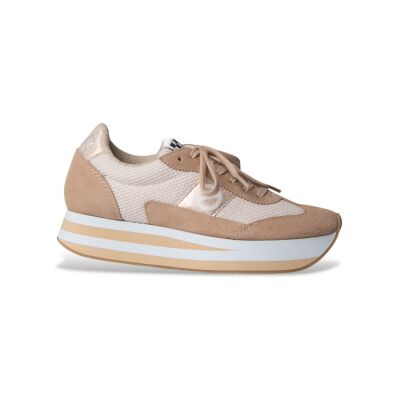 NO NAME für Damen. KNIMKS0 Flex Jogger Leder Turnschuhe braun (38), 1 bis 3 cm, Schnürsenkel, Lässig NO NAME für Damen. KNIMKS0 Flex Jogger Leder Turnschuhe braun (38), 1 bis 3 cm, Schnürsenkel, Lässig
