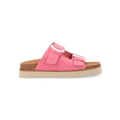 NO NAME für Damen. QNXSVS0 Sandy Slap rosa Ledersandalen (37), Wohnung, Schnalle, Lässig NO NAME für Damen. QNXSVS0 Sandy Slap rosa Ledersandalen (37), Wohnung, Schnalle, Lässig