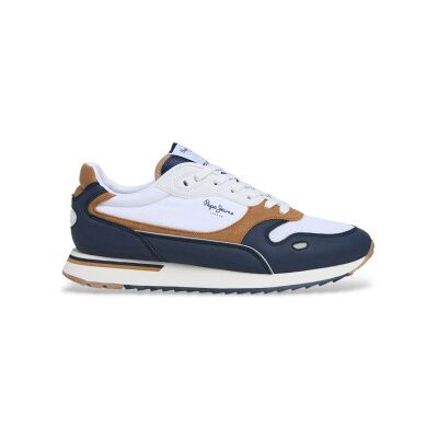 Pepe Jeans für Herren. PMS400034 Schuhe Bexley Road weiß (45), Stoff, Wohnung, Schnürsenkel, Lässig Pepe Jeans für Herren. PMS400034 Schuhe Bexley Road weiß (45), Stoff, Wohnung, Schnürsenkel, Lässig
