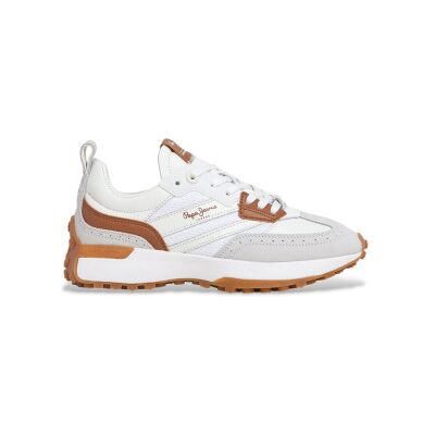 Pepe Jeans für Damen. PLS600017 Lucky Class Leder Turnschuhe weiß (40), Wohnung, 1 bis 3 cm, Schnürsenkel, Lässig Pepe Jeans für Damen. PLS600017 Lucky Class Leder Turnschuhe weiß (40), Wohnung, 1 bis 3 cm, Schnürsenkel, Lässig