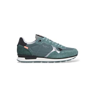 Pepe Jeans für Herren. PMS400005 Brit Flyer grüne Schuhe (41), Wohnung, Schnürsenkel, Lässig Pepe Jeans für Herren. PMS400005 Brit Flyer grüne Schuhe (41), Wohnung, Schnürsenkel, Lässig