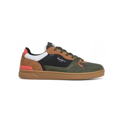 Pepe Jeans für Herren. PMS00027 Kore Skate grüne Lederschuhe (40), Wohnung, Wildleder, Schnürsenkel, Lässig Pepe Jeans für Herren. PMS00027 Kore Skate grüne Lederschuhe (40), Wohnung, Wildleder, Schnürsenkel, Lässig