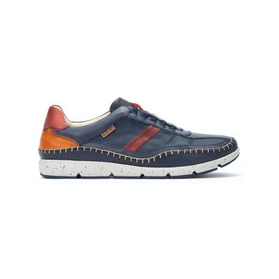 Pikolinos für Herren. M4U-6046C1 Navy Fuencarral Leder Turnschuhe (39), Blau, Wohnung, Schnürsenkel, Lässig Pikolinos für Herren. M4U-6046C1 Navy Fuencarral Leder Turnschuhe (39), Blau, Wohnung, Schnürsenkel, Lässig