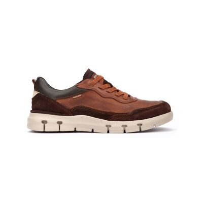 Pikolinos für Herren. M2L-4287C1 Braune Gabanes Leder Turnschuhe (40), Wohnung, Schnürsenkel, Lässig Pikolinos für Herren. M2L-4287C1 Braune Gabanes Leder Turnschuhe (40), Wohnung, Schnürsenkel, Lässig