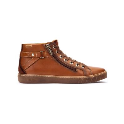 Pikolinos für Damen. W7B-8868C1 Braune Lanzarote Leder-Sneakers (35), Wohnung, Reißverschluss, Lässig Pikolinos für Damen. W7B-8868C1 Braune Lanzarote Leder-Sneakers (35), Wohnung, Reißverschluss, Lässig