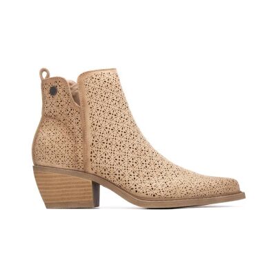 Refresh für Damen. 17504101-BEIGE Stiefelette 175041 beige (35), Braun, 3 bis 5 cm, Reißverschluss, Lässig Refresh für Damen. 17504101-BEIGE Stiefelette 175041 beige (35), Braun, 3 bis 5 cm, Reißverschluss, Lässig
