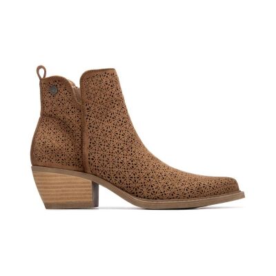 Refresh für Damen. 17504102-CAMEL Stiefelette 175041 braun (37), 3 bis 5 cm, Reißverschluss, Lässig Refresh für Damen. 17504102-CAMEL Stiefelette 175041 braun (37), 3 bis 5 cm, Reißverschluss, Lässig