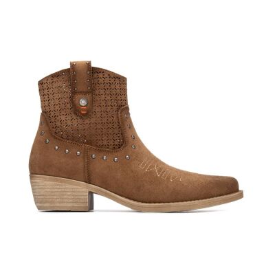 Refresh für Damen. 17504202-CAMEL Stiefelette 175042 braun (38), 3 bis 5 cm, Reißverschluss, Lässig Refresh für Damen. 17504202-CAMEL Stiefelette 175042 braun (38), 3 bis 5 cm, Reißverschluss, Lässig