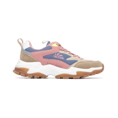 Refresh für Damen. 17501704-NAVY Turnschuhe 175017 blau, rosa (35), Stoff, Wohnung, Schnürsenkel, Lässig Refresh für Damen. 17501704-NAVY Turnschuhe 175017 blau, rosa (35), Stoff, Wohnung, Schnürsenkel, Lässig
