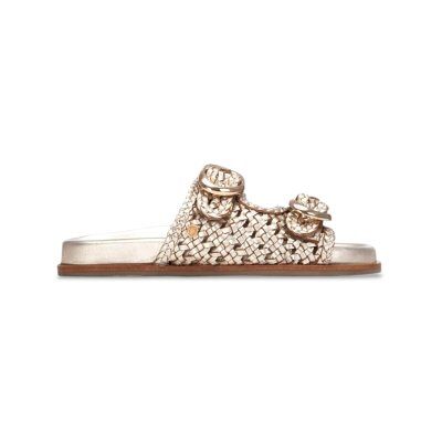 Carmela für Damen. 16305803-ORO Ledersandalen 163058 gold (39), Wohnung, Schnalle, Lässig Carmela für Damen. 16305803-ORO Ledersandalen 163058 gold (39), Wohnung, Schnalle, Lässig