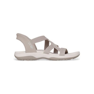 Skechers für Damen. 163460 Sandaletten Reggae Slim - Stretch Flex taupe (39), Wohnung, Keine, Lässig Skechers für Damen. 163460 Sandaletten Reggae Slim - Stretch Flex taupe (39), Wohnung, Keine, Lässig
