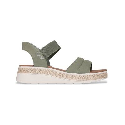 Skechers für Damen. 114413 Slip-ins Bobs Sun Ray Sandalen olivgrün (38), Wohnung, 3 bis 5 cm, Keine, Lässig Skechers für Damen. 114413 Slip-ins Bobs Sun Ray Sandalen olivgrün (38), Wohnung, 3 bis 5 cm, Keine, Lässig
