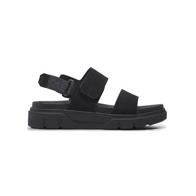 Timberland für Damen. TB0A61N4EK41 Greyfield Ledersandalen mit Riemen hinten schwarz (39.5 W), Wohnung, Klettverschluss, Lässig Timberland für Damen. TB0A61N4EK41 Greyfield Ledersandalen mit Riemen hinten schwarz (39.5 W), Wohnung, Klettverschluss, Lässig