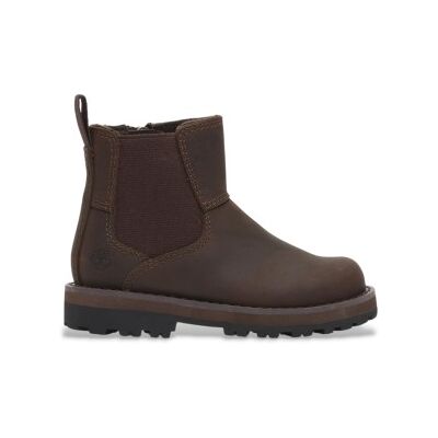 Timberland Unisex für Kinder. TB0A28NR9311 Courma Kid Mid braune Chelsea-Stiefeletten aus Leder (22), Wohnung, Reißverschluss, Lässig, Kinde Timberland Unisex für Kinder. TB0A28NR9311 Courma Kid Mid braune Chelsea-Stiefeletten aus Leder (22), Wohnung, Reißverschluss, Lässig, Kinde