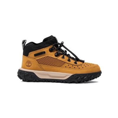 Timberland für Jungen. TB0A64842311 Greenstride Motion 6 Mid Lace Up Sneaker gelb (31), Leder, Wohnung, Schnürsenkel, Lässig, Sportlich, Dra Timberland für Jungen. TB0A64842311 Greenstride Motion 6 Mid Lace Up Sneaker gelb (31), Leder, Wohnung, Schnürsenkel, Lässig, Sportlich, Dra
