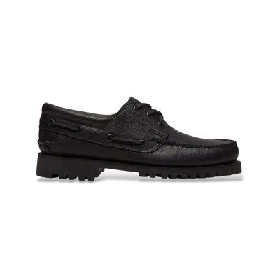 Timberland für Herren. TB0A2PDQANI1 Nautische 3-Ösen-Schuhe handgenäht Authentic schwarz (45 W), Leder, Wohnung, Schnürsenkel, Lässig Timberland für Herren. TB0A2PDQANI1 Nautische 3-Ösen-Schuhe handgenäht Authentic schwarz (45 W), Leder, Wohnung, Schnürsenkel, Lässig