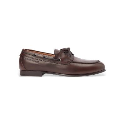 Tommy Hilfiger für Herren. FM0FM05748 Bootsschuhe aus braunem Leder Emilio (41), Wohnung, Schnürsenkel, Lässig Tommy Hilfiger für Herren. FM0FM05748 Bootsschuhe aus braunem Leder Emilio (41), Wohnung, Schnürsenkel, Lässig