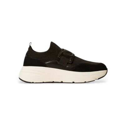 Twinset für Damen. 252TCP016 Oval T Stoff Laufschuhe schwarz (39), 3 bis 5 cm, Keine, Lässig Twinset für Damen. 252TCP016 Oval T Stoff Laufschuhe schwarz (39), 3 bis 5 cm, Keine, Lässig