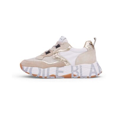Voile blanche für Damen. 2017475 Leder-Sneakers Club105 beige, gold (39), 3 bis 5 cm, Schnürsenkel, Lässig Voile blanche für Damen. 2017475 Leder-Sneakers Club105 beige, gold (39), 3 bis 5 cm, Schnürsenkel, Lässig