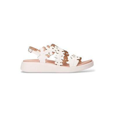 Wonders für Damen. C-6551 Off-white Loaf-Ledersandalen (41), Weiß, 3 bis 5 cm, Schnalle, Lässig Wonders für Damen. C-6551 Off-white Loaf-Ledersandalen (41), Weiß, 3 bis 5 cm, Schnalle, Lässig
