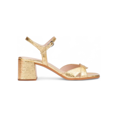 Wonders für Damen. F-8501_5677_6509 Leder-Sandalen Estela 01 gold (37), 3 bis 5 cm, Schnalle, Lässig, Party Wonders für Damen. F-8501_5677_6509 Leder-Sandalen Estela 01 gold (37), 3 bis 5 cm, Schnalle, Lässig, Party