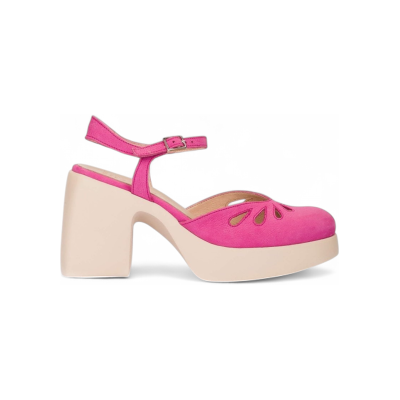 Wonders für Damen. H-4991_2617_10751 Lady 91 Ledersandalen rosa (39), 5 bis 8 cm, Nobuck, Schnalle, Lässig, Party Wonders für Damen. H-4991_2617_10751 Lady 91 Ledersandalen rosa (39), 5 bis 8 cm, Nobuck, Schnalle, Lässig, Party