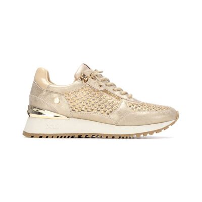 Xti für Damen. 14519401-ORO Turnschuhe 145194 gold (36), Wohnung, Reißverschluss, Lässig Xti für Damen. 14519401-ORO Turnschuhe 145194 gold (36), Wohnung, Reißverschluss, Lässig