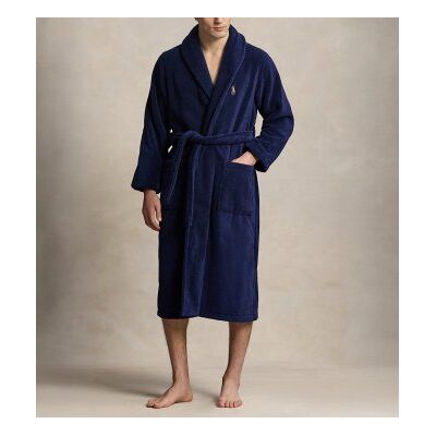 Polo Ralph Lauren für Herren. 714899683009 Marineblauer Schalkragen Fleece-Morgenmantel (XXL), Heimtextilien, Baumwolle Polo Ralph Lauren für Herren. 714899683009 Marineblauer Schalkragen Fleece-Morgenmantel (XXL), Heimtextilien, Baumwolle