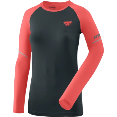 DYNAFIT ALPINE PRO L/S Laufshirt Damen blueberry HOT CORAL L DYNAFIT ALPINE PRO L/S Laufshirt Damen blueberry HOT CORAL L