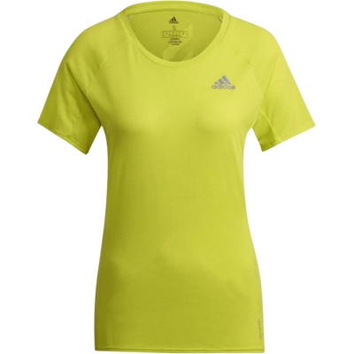 Adidas Adi Runner Gelb Recyceltes Polyester Laufshirt - Laufshirt Adidas Adi Runner Gelb Recyceltes Polyester Laufshirt - Laufshirt