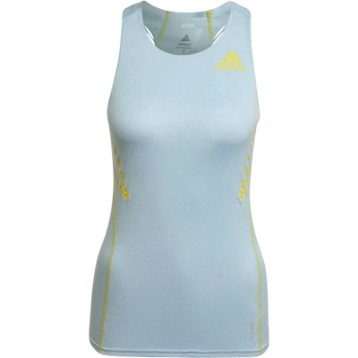 Adidas Adizero Primeblue Top - Damen, Hellblau, Größe L Adidas Adizero Primeblue Top - Damen, Hellblau, Größe L