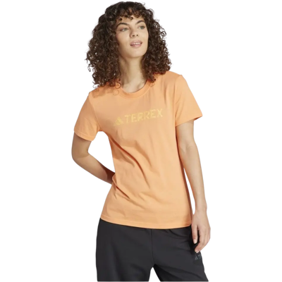 Adidas TERREX CLASSIC LOGO T-SHIRT Damen Orange M Adidas TERREX CLASSIC LOGO T-SHIRT Damen Orange M