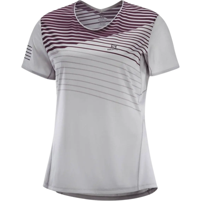 SALOMON SENSE TEE W Damen Grau XS SALOMON SENSE TEE W Damen Grau XS