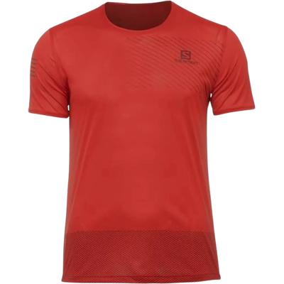 SALOMON T-SHIRT SENSE TEE Herren Rot XXL SALOMON T-SHIRT SENSE TEE Herren Rot XXL