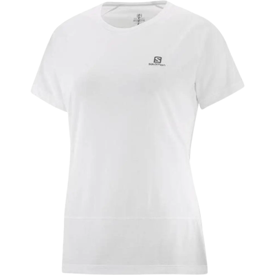 SALOMON T-SHIRT CROSS RUN SS TEE Damen Weiß XS SALOMON T-SHIRT CROSS RUN SS TEE Damen Weiß XS
