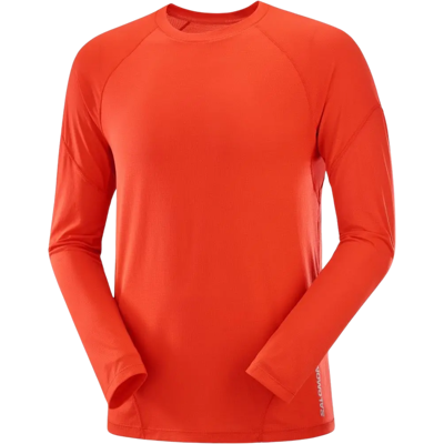 SALOMON CROSS RUN LS TEE Herren Rot S SALOMON CROSS RUN LS TEE Herren Rot S
