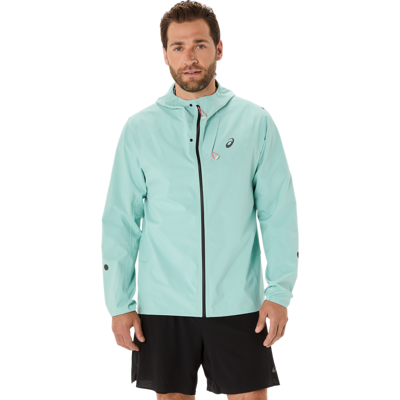 ASICS Oasis Green Wasserdichte Laufjacke - S ASICS Oasis Green Wasserdichte Laufjacke - S