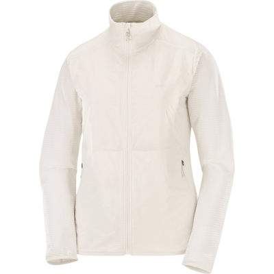 SALOMON ESSENTIAL LIGHTWARM HYBRID Midlayer-Jacke W Damen WHISPER WHITE S SALOMON ESSENTIAL LIGHTWARM HYBRID Midlayer-Jacke W Damen WHISPER WHITE S