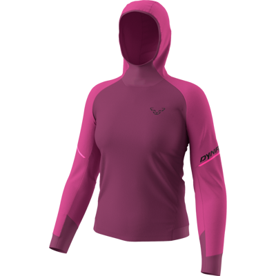 DYNAFIT ALPINE KAPUZENLONGSLEEVE Damen magenta M DYNAFIT ALPINE KAPUZENLONGSLEEVE Damen magenta M