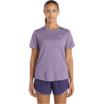 NEW BALANCE RC ESSENTIAL T-Shirt Damen Candied Violet Heather L NEW BALANCE RC ESSENTIAL T-Shirt Damen Candied Violet Heather L