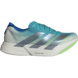 Adidas ADIZERO ADIOS PRO 4 Laufschuhe Herren Hi-Res Aqua/Iron Met./Grey One 50 Adidas ADIZERO ADIOS PRO 4 Laufschuhe Herren Hi-Res Aqua/Iron Met./Grey One 50
