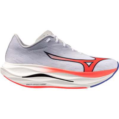 Mizuno WAVE REBELLION FLASH 3 Laufschuhe Herren White/Fiery Coral 2/Iris Bloom 41 Mizuno WAVE REBELLION FLASH 3 Laufschuhe Herren White/Fiery Coral 2/Iris Bloom 41