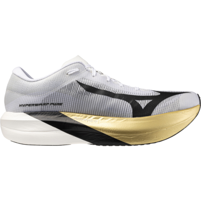 Mizuno HYPERWARP PURE Laufschuhe Unisex White/Black/Gold 42 Mizuno HYPERWARP PURE Laufschuhe Unisex White/Black/Gold 42