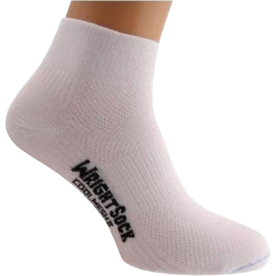 Wrightsock Coolmesh II Quarter weiße Socken Wrightsock Coolmesh II Quarter weiße Socken